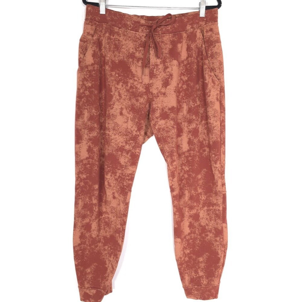 LULULEMON Rust Tie Dye XL Jogger Pants Athletic Mid Rise Logo Mens